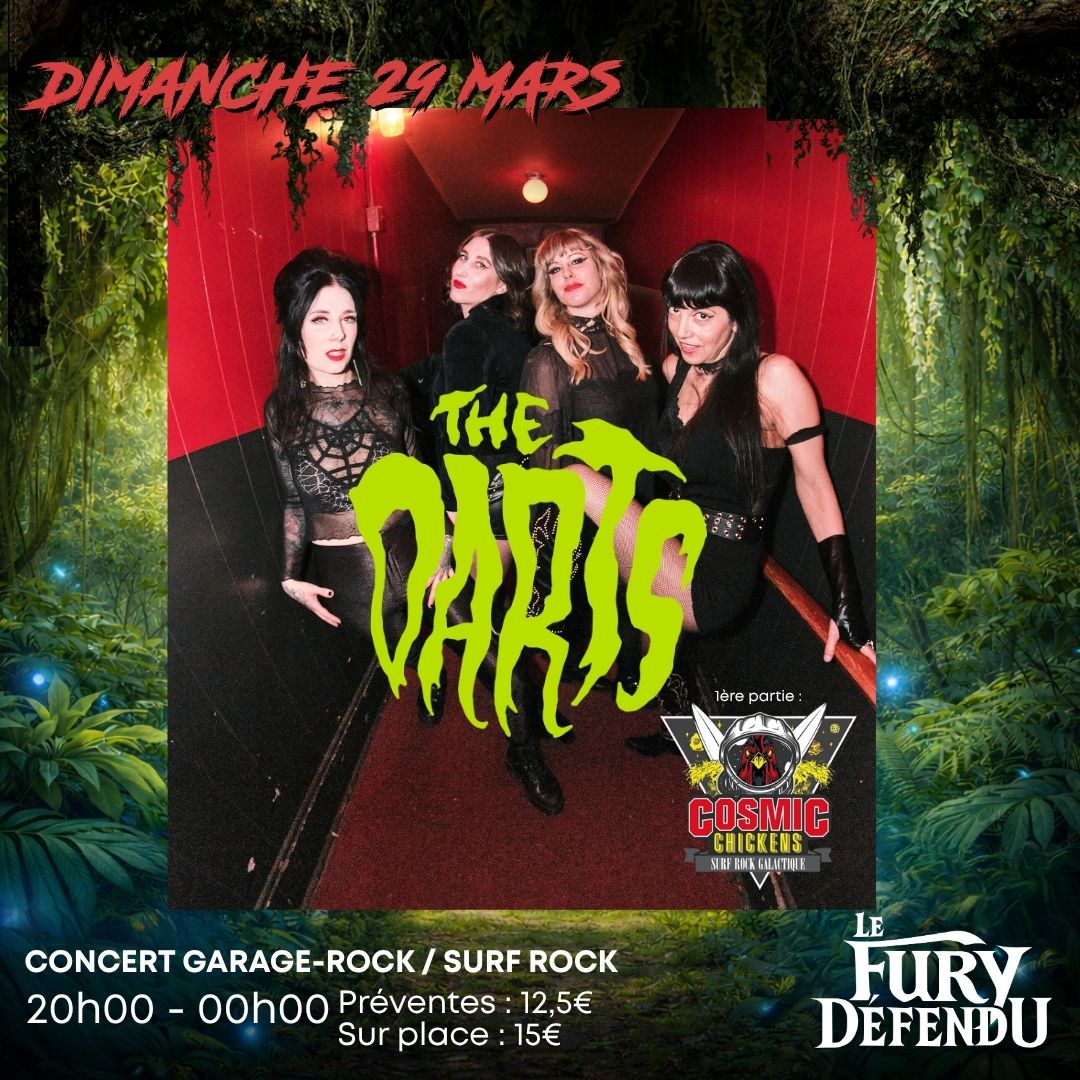 The Darts + Cosmic Chickens : En concert @Rouen le 29 mars 2026 - Ride ...